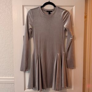 Forever 21 Kids Gray Long Sleeve Dress